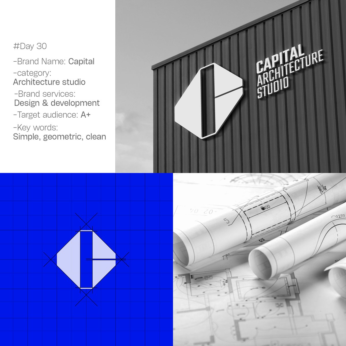 MAW249's tweet photo. Day 30/ LogoMarch
30/ Capital
Architecture studio
Simple, geometric, clean
#day30 #logomarch #maw249 #logomarch30 https://t.co/JEDkxI554O