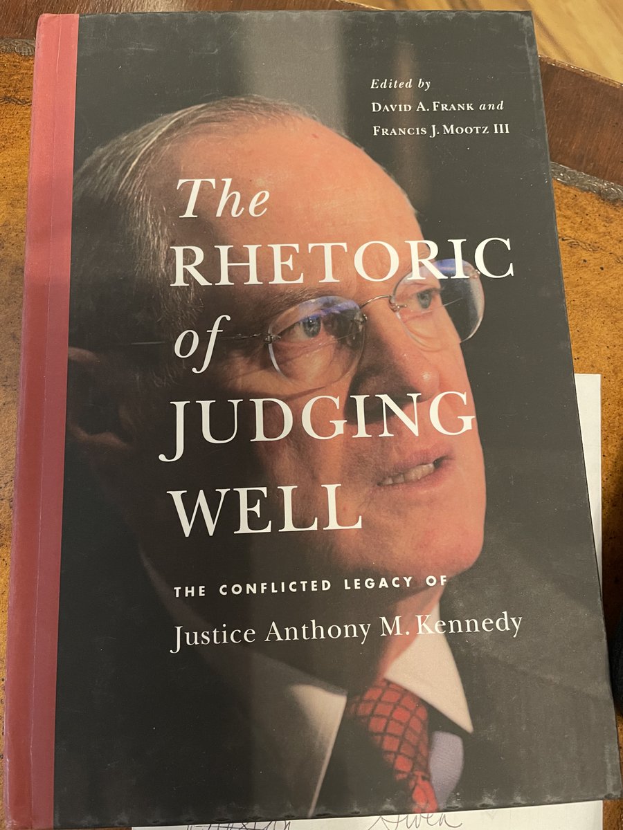 kstanchi's tweet photo. A great experience to participate in this project about Justice Kennedy's rhetorical legacy. I learned so much &amp; @jaymootz &amp; David Frank were dream editors. All the chapters are wonderful, but to learn how women are portrayed in Justice Kennedy's jurisprudence, that's my jam. https://t.co/PwaZNZ5pla