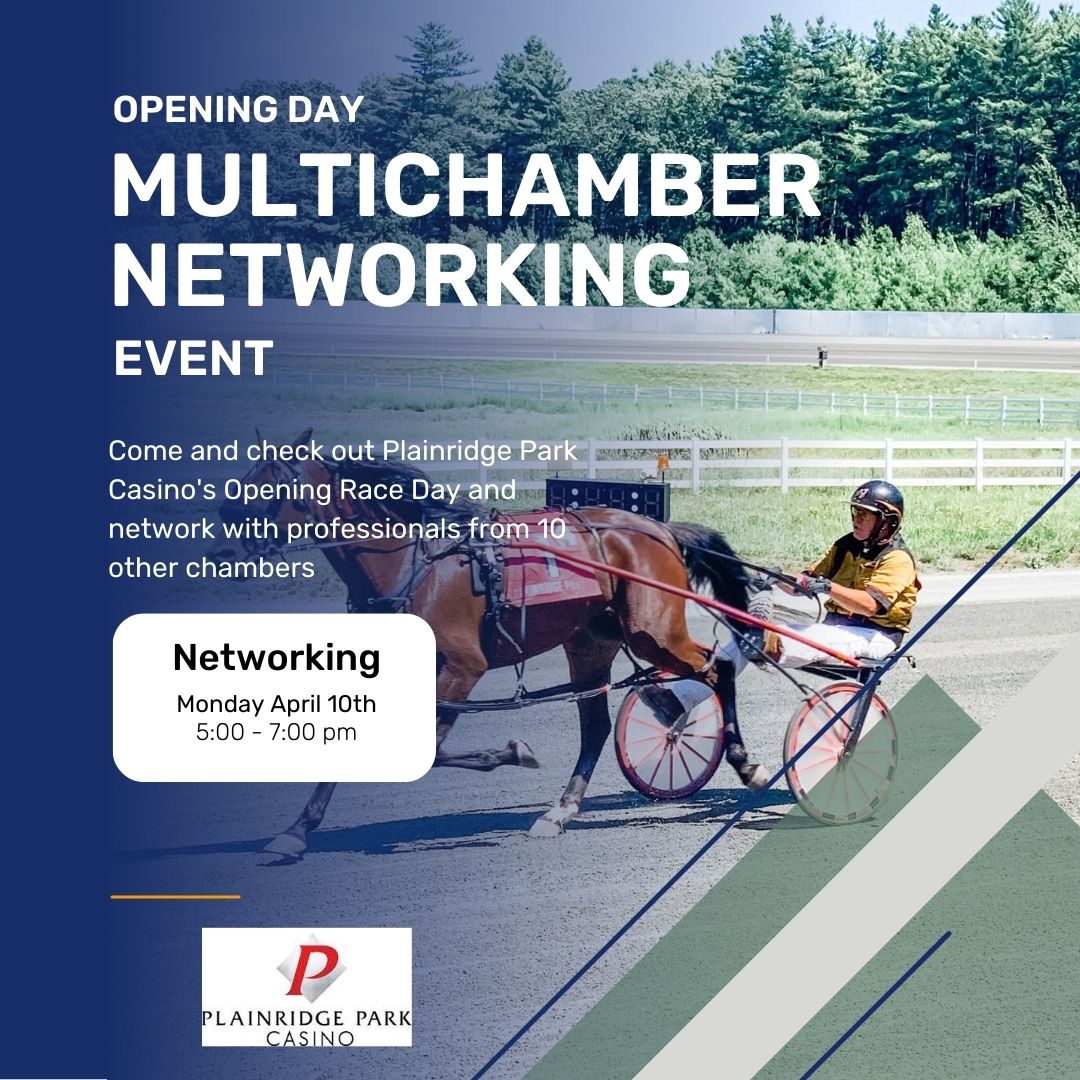 We're off to the races with 9 other Chambers to celebrate Opening Day at Plainridge Park Casino.  Register to attend this fabulous networking event tri-townchamber.org/events/details…