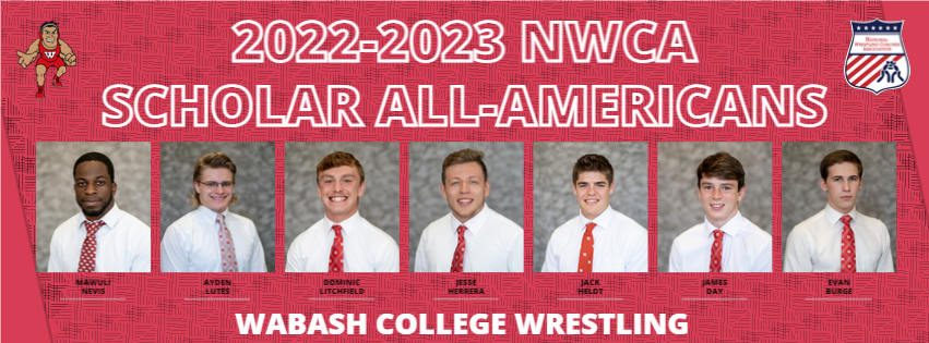 wabashathletics's tweet photo. Seven members of the @wabashwrestling team received 2023 Scholar All-America honors from the @nwcawrestling organization. 

The Little Giant squad was also recognized as a Scholar All-America Team with a 3.5633 grade point average.

https://t.co/eWb2dBAc7Y

#WAF https://t.co/I3pn9uxQu5