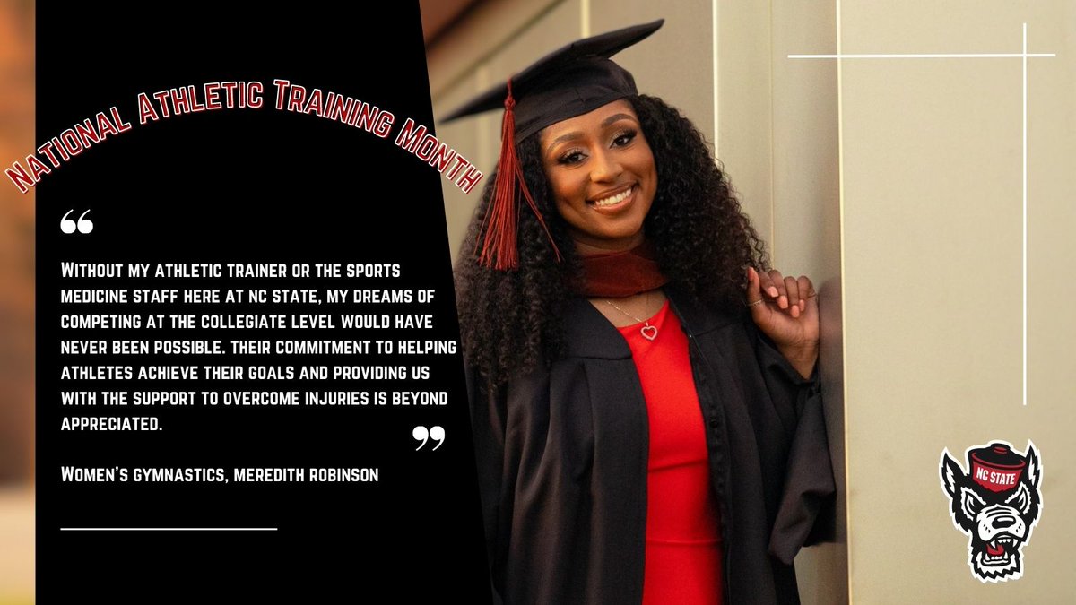 Happy National Athletic Training Month to our very own, Alexis Bowler! Thank you for all that you do for our department! #TheresAnATForThat #HappyNATM