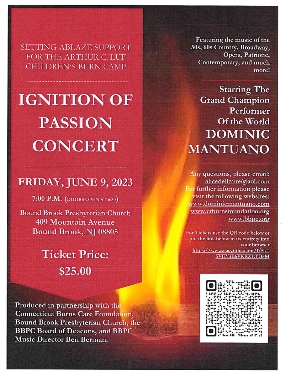 DominicMantuano's tweet photo. To all my friends in New Jersey and the surrounding area I’m coming home. This concert is the children I represent as the executive Director of the Connecticut Berns care foundation and I’m excited to be singing next to my hometown in Middlesex. https://t.co/4B3wcgFwau