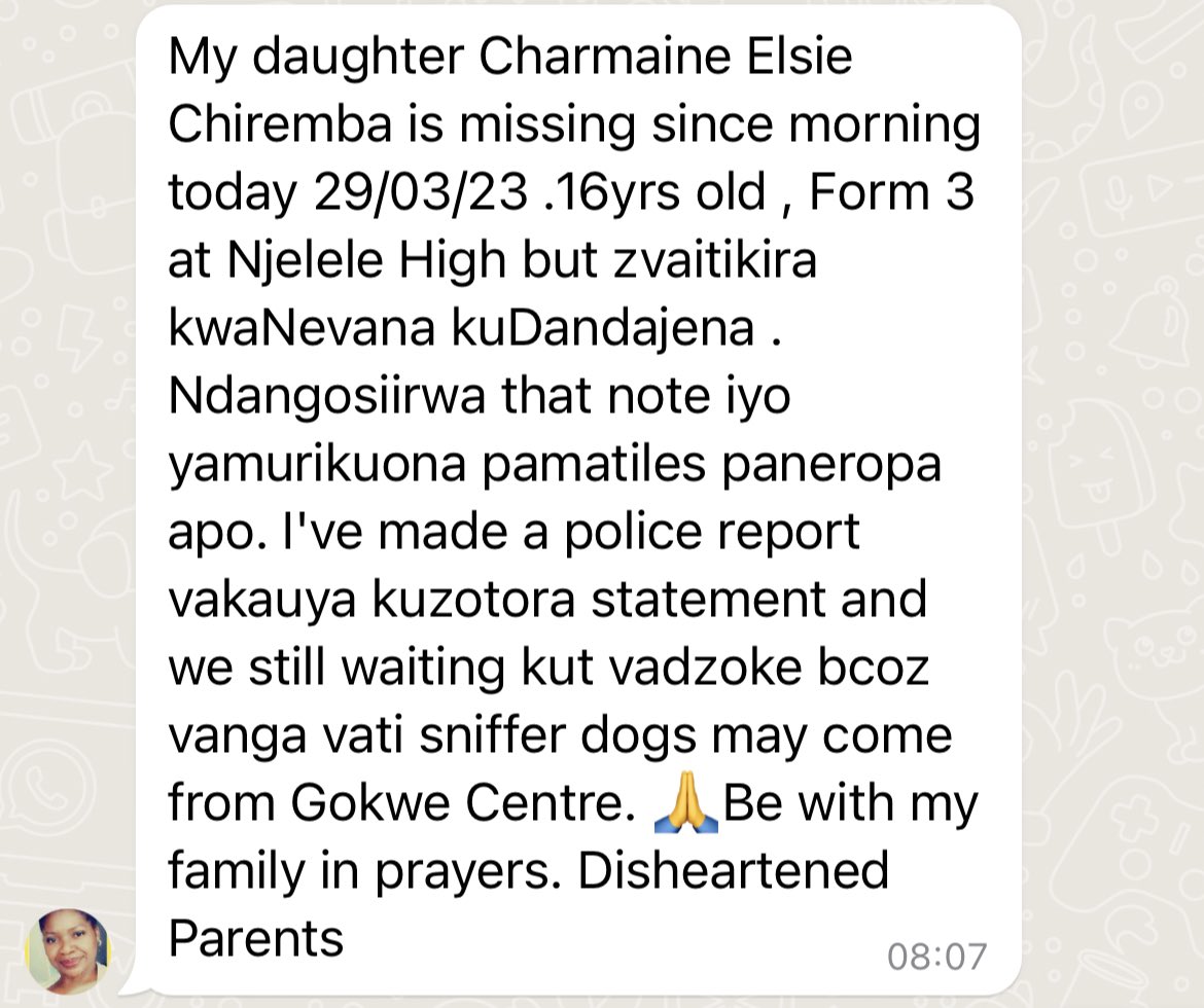 PatsonKanengoni's tweet photo. Guys ZANU PF is a terrorist organisation masquerading as a government, #BringbackElsie https://t.co/uk2gYGrQIj