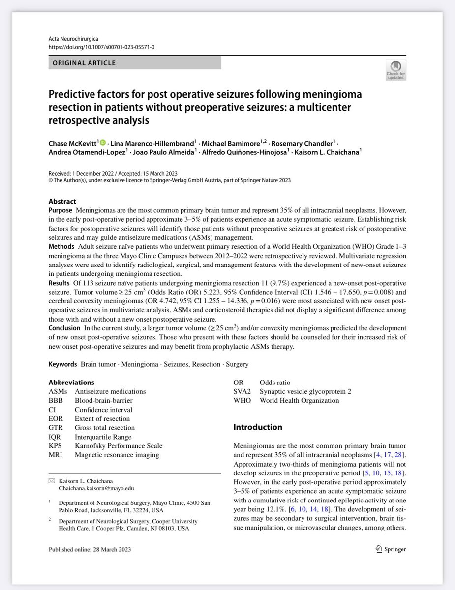mabamimore's tweet photo. Check out our work @kchaichanamd @MarencoLina @ChaseMckevitt @aotamendi_md @joao_p_almeida @DoctorQMd @CooperNsxRes #neurosurgery #neurotwitter @NASBSorg 
https://t.co/GIJt0ht8WK https://t.co/6B1kXJLGnQ
