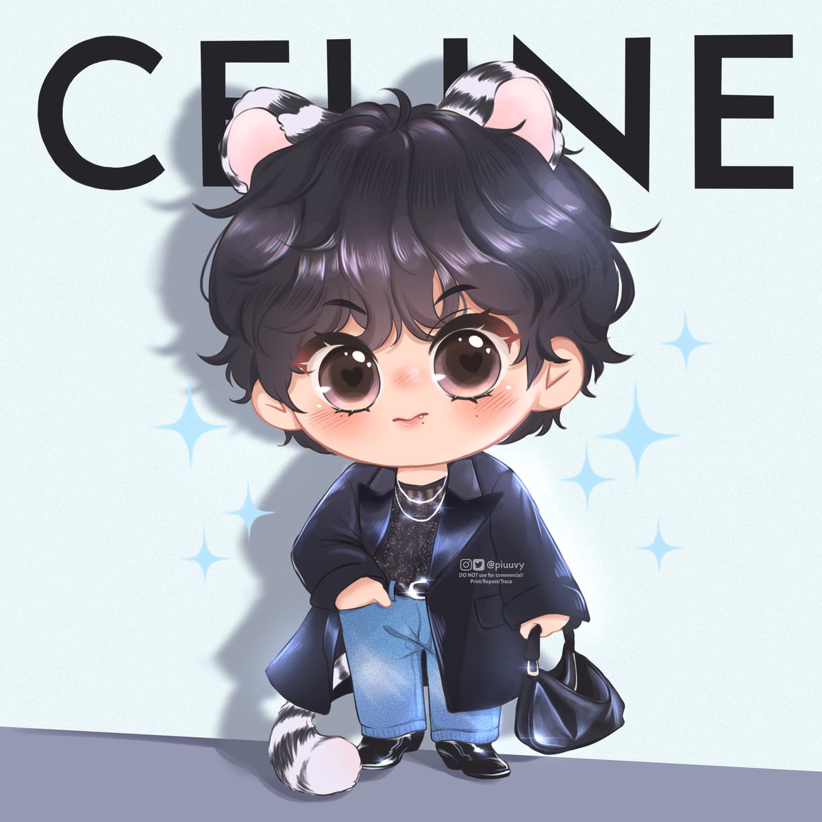 「Waiting for gorgeous Celine boy CELINE G」|Piuuvy⁷ 🐻 TAEKOOK DAY🔥のイラスト