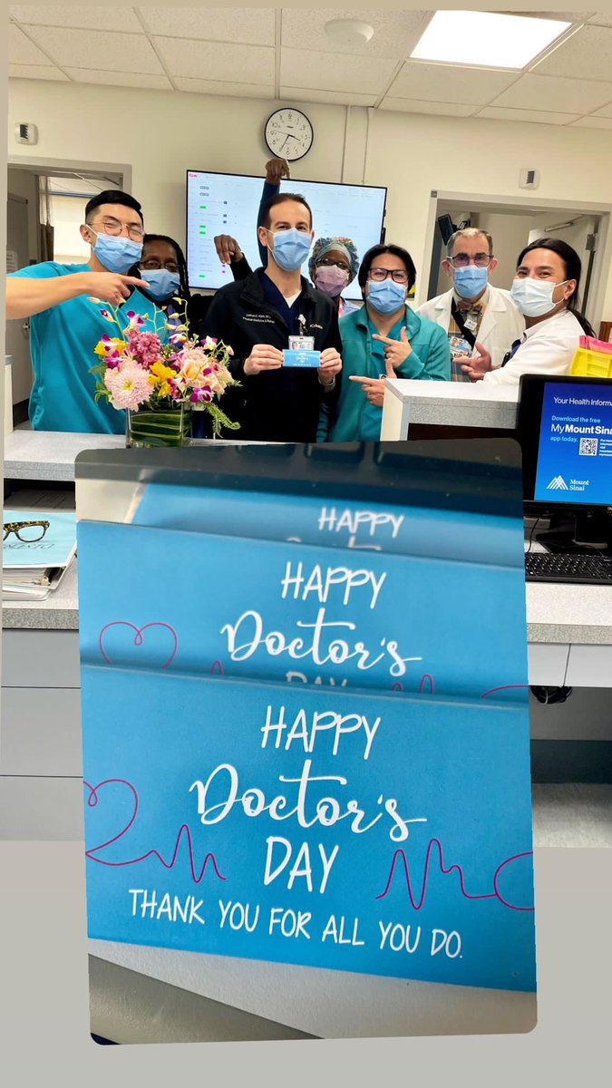 Happy National Doctors’ Day to Dr. Klein and all our doctors out there! Thank you for the impact you make in our patients’ lives! #NationalDoctorsDay #ThankYouDoctors @mcrsinanan @KathleenPDory2 @BethOliverVP @kellyanne1654 @MichelleDunnRN @MSMorningside @MountSinaiNYC @ronsjvill