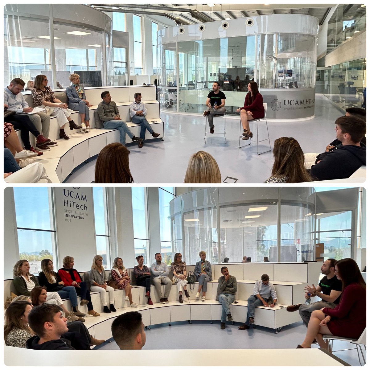 Inauguramos #EncuentrosHiTech donde startups de nuestro <a href="/UCAM/">UCAM Universidad</a> Innovation Hub cuentan sus experiencias a alumnos y profesorado

Hoy con <a href="/UCAM_Alimenta/">UCAM Facultad de Farmacia y Nutrición</a> tenemos a <a href="/VictorGMontero/">Víctor García Montero</a> de <a href="/Guimarana1/">Guimarana Dream Food</a> y Guiomar Sánchez de <a href="/bioprocesia/">BioProcesia</a> para hablar de tendencias en #Foodtech 

#UCAMHiTechies
