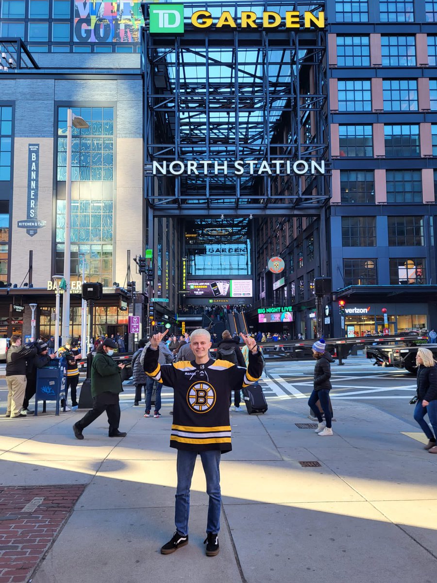 AT THE GARDEN!!! #NHLBruins #LetsGoBruins