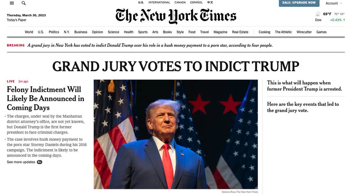 TheRealHoarse's tweet photo. I may have to buy a paper copy of this he Times tomorrow. https://t.co/vhS2MB6ReZ