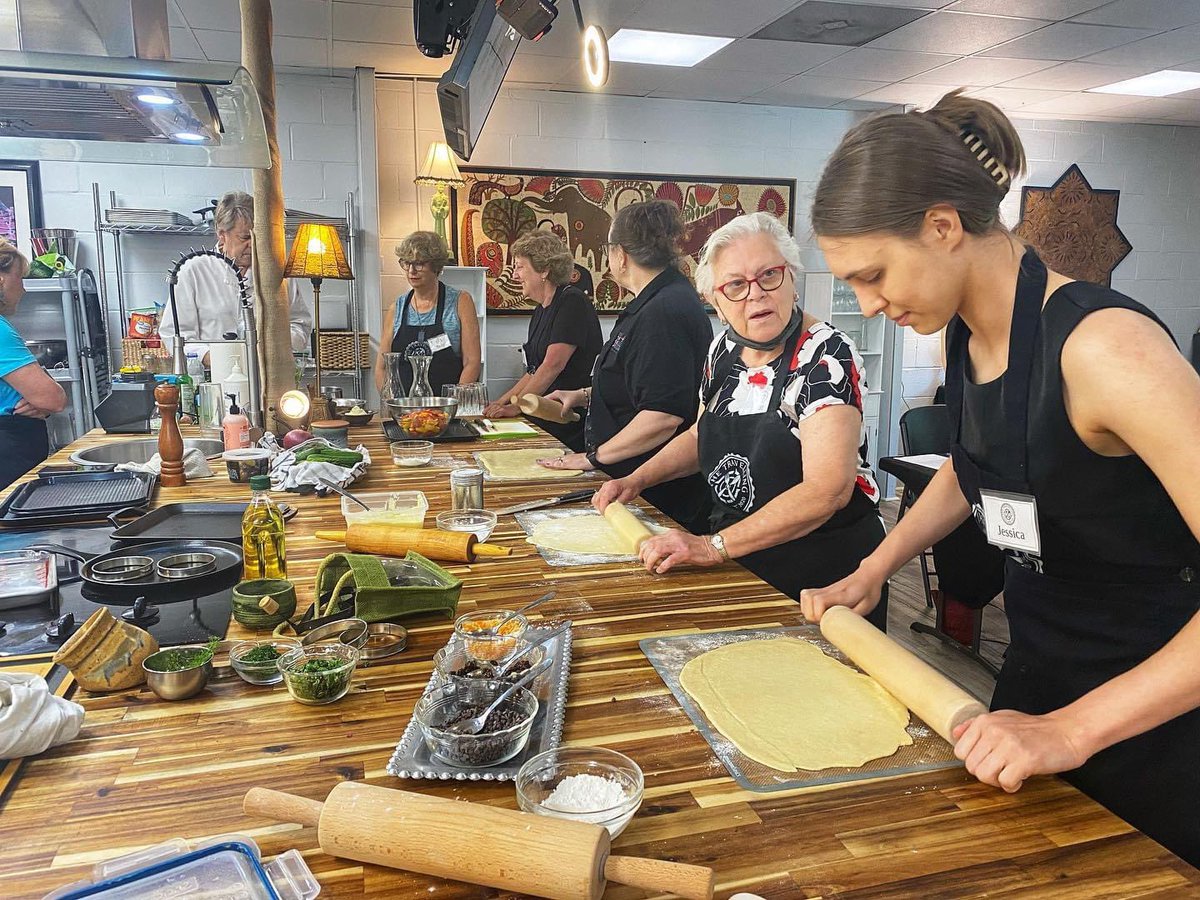 CarolinaChamber's tweet photo. Welcome to #newmember The Travelling Café!

The Travelling Cafe’s customized food experiences can transport you and your guests to a place you have never been, or to a place you long to return. Classes can be brought to your home or held in their culinary studio in Pittsboro, NC. https://t.co/CkdjiLnGdT