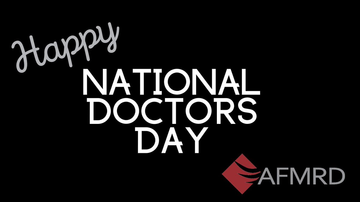 Wishing all a very happy #NationalDoctorsDay! #FMRevolution