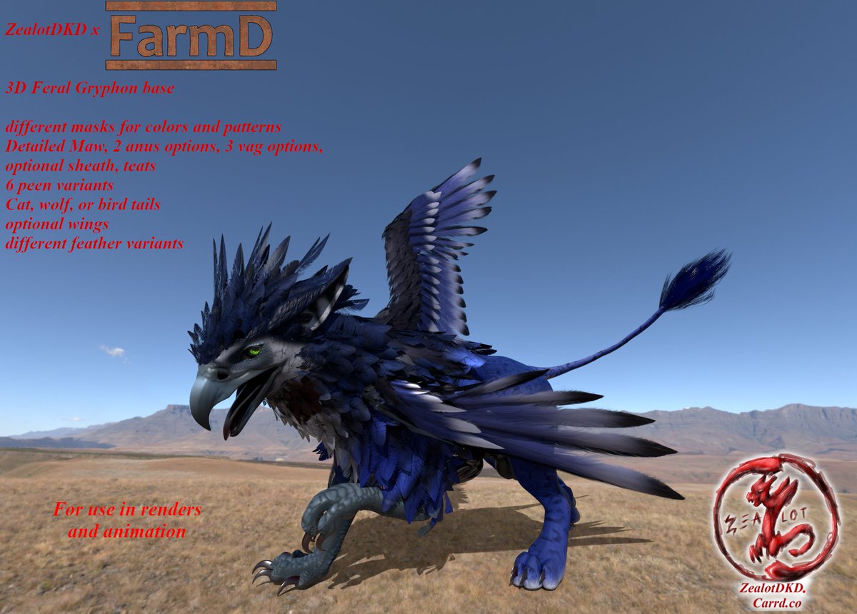 ZealotDKD on itch.io | commissions open | (@zealotdkd) on Twitter photo <a href="/Soft_scale/">softscale.bsky.social</a> and I are working together to bring the high quality game models out for public use.
Now you can get the source files for the gryphon and dragon for use in blender:D
33% off for launchweek with code FarmD
Get them here:
zealotdkd.gumroad.com/l/dxort
zealotdkd.gumroad.com/l/romjk <a href="/Soft_scale/">softscale.bsky.social</a> and I are working together to bring the high quality game models out for public use.
Now you can get the source files for the gryphon and dragon for use in blender:D
33% off for launchweek with code FarmD
Get them here:
zealotdkd.gumroad.com/l/dxort
zealotdkd.gumroad.com/l/romjk