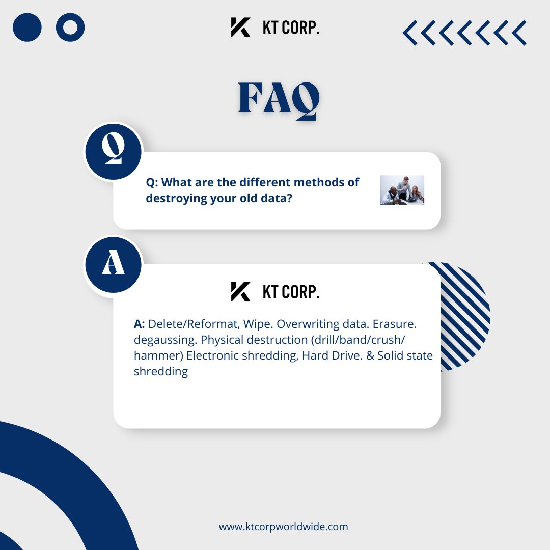 Have a Question ? Here at KT Corp we are here to help you with the most frequently asked questions and concerns.

To learn more, visit faq page lnkd.in/exFBJSWh

#faqs #datasecurity #iphonewholesale #apple #applenews #circulareconomy