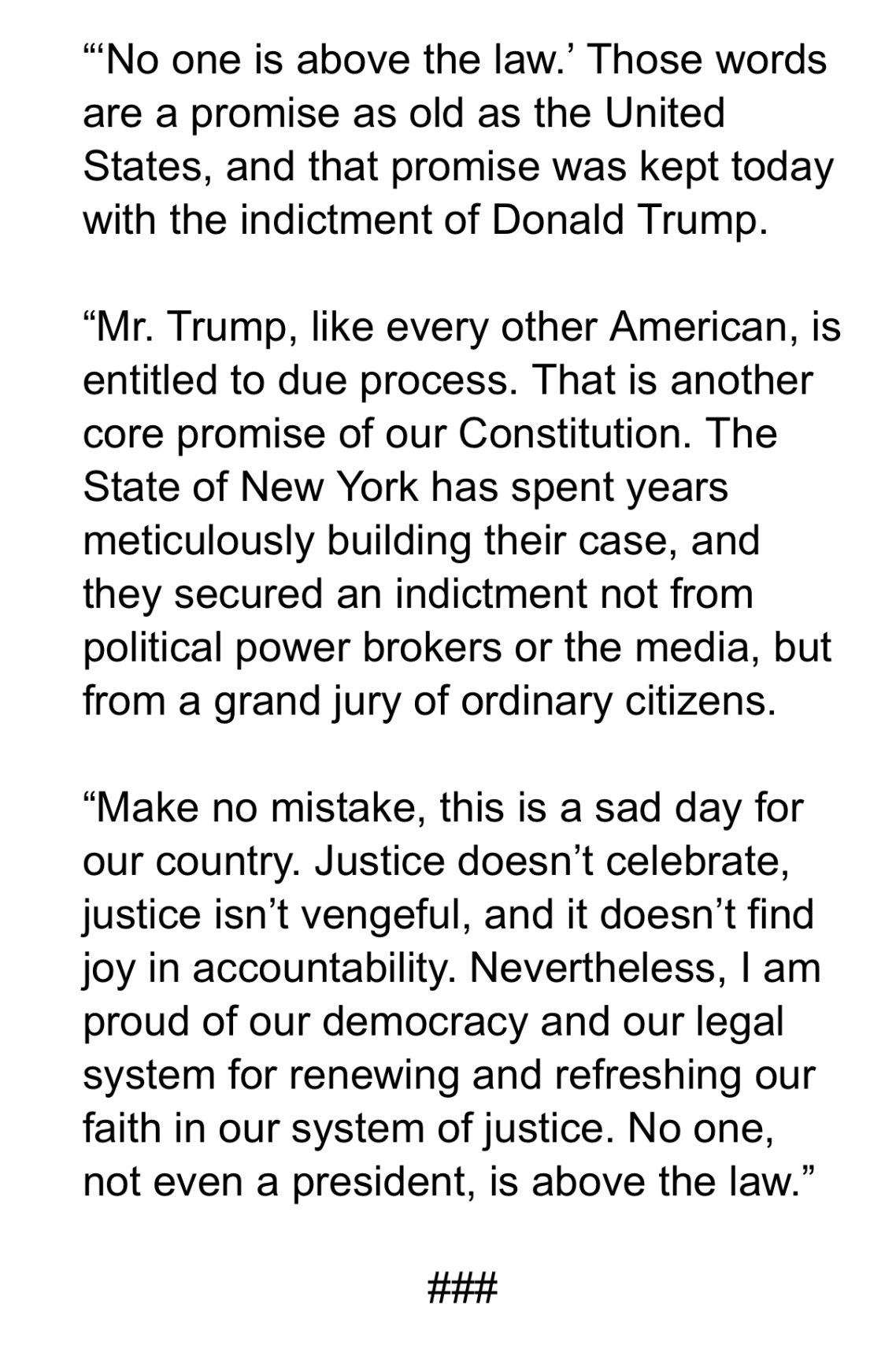Rep. Alma S. Adams, Ph.D. على X: &ldquo;Below is my statement on the 