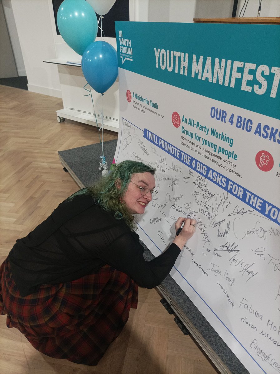 thanks so much to @NIYF for hosting a great event highlighting young people's perspectives on #bgfa25 and the future of this place.

an honour to stay to the end and put my signature on their pledges 💖