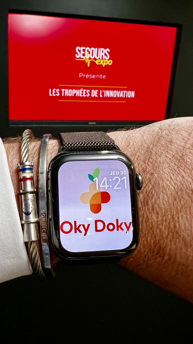 OkyDoky_ia's tweet photo. 🚨Aujourd'hui #OkyDoky a remporté le 🏆  1er prix des Trophées de l'Innovation 2023 - Médecine et Soins d'Urgence. @SecoursExpo 
🤗 Nous sommes honorés et fiers de recevoir cette reconnaissance.

#SecoursExpo #eSanté #IntelligenceArtificielle #trophéesdelinnovation https://t.co/JSBkQGIeYB