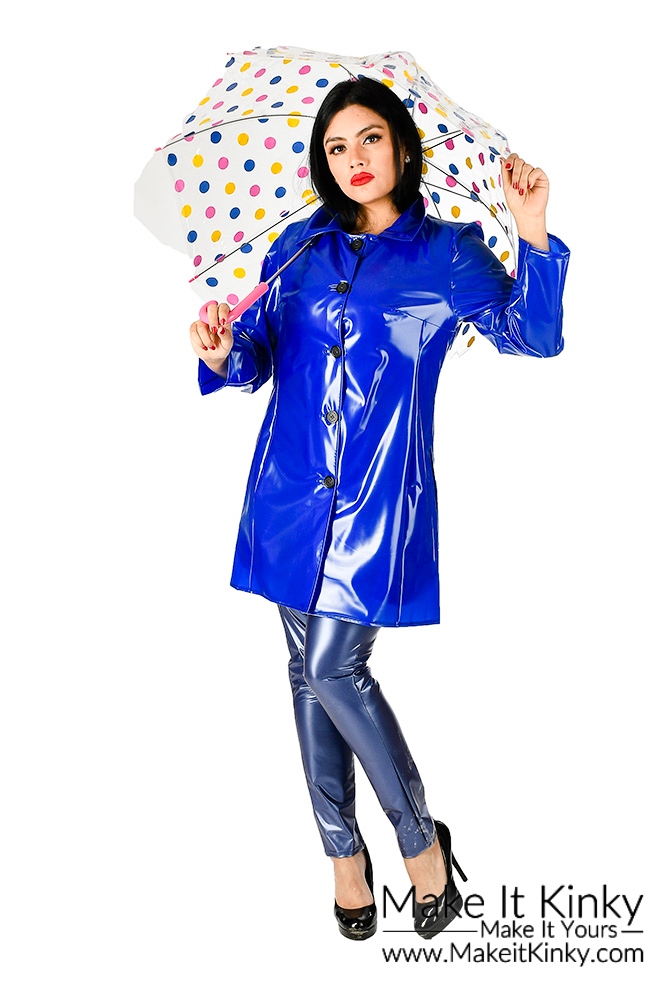 MakeitKinkyUS's tweet photo. It is almost April and you know what that means? April showers! You better wear your raincoat to bed just in case! This is our RA28 Sixties Raincoat. #rainwear #vinylraincoat #rainjacket #raincoat #pvcraincoat #pvcfetish #fetish #kinky #bdsm #sensual https://t.co/QAlX6DJWx9