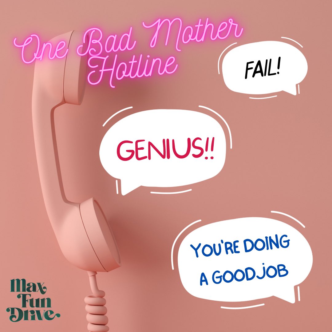 One Bad Mother (@onebadmothers) on Twitter photo Ever called the hotline? Has it ever helped? When you support OBM you keep the hotline running. Join now. #MaxFunDrive <a href="/MaxFunHQ/">Maximum Fun HQ</a> maximumfun.org/join Ever called the hotline? Has it ever helped? When you support OBM you keep the hotline running. Join now. #MaxFunDrive <a href="/MaxFunHQ/">Maximum Fun HQ</a> maximumfun.org/join
