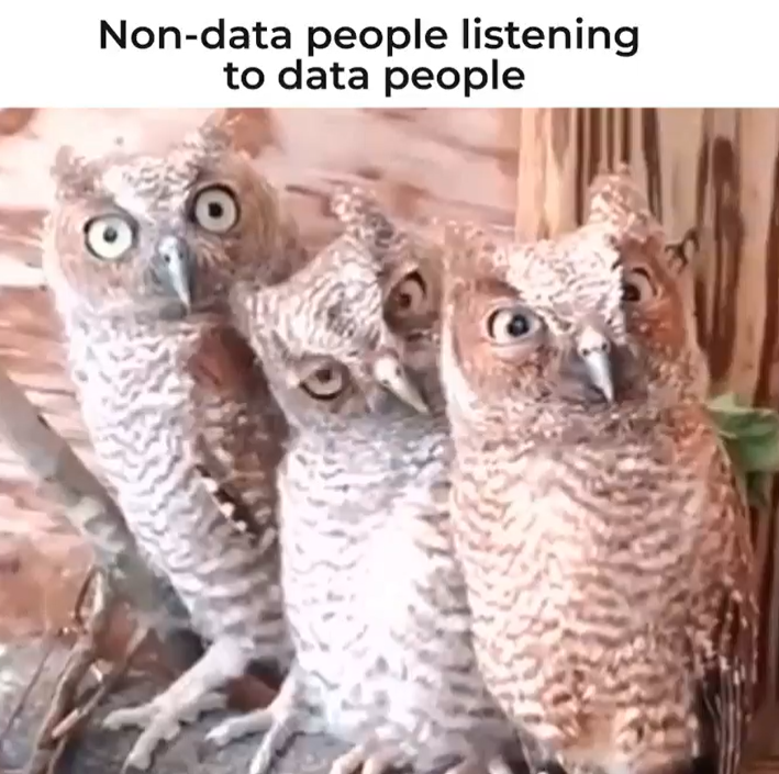 Non Data peeps listening to #data nerd #measure