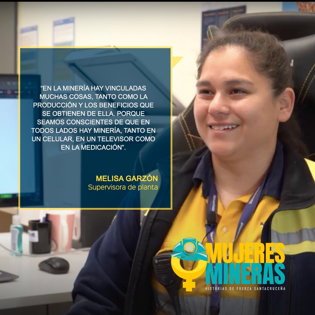 🎬Ya podes ver el #capítulo3 de @MMineras en la plataforma de #Youtube 🔗youtu.be/giaw30yV-LE
✅ Historia de fuerza: Melisa Garzón - Supervisora de planta en Cerro Negro Newmont.
👉Seguí  todos los episodios de la nueva temporada 
#MujeresMinerasSantaCruz 
#MujeresQueInspiran