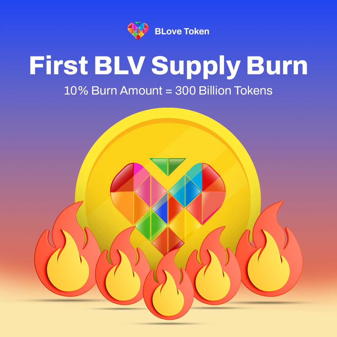 BLoveDAP's tweet photo. Good News 📰

Burn! Burn! Burn! ❤️‍🔥
#blovenetwork
Get ready to feel the heat as BLV Token prepares to burn 10% of the total supply in the first-ever token burn!
BLV Token to reduce the supply by 300 billion tokens from the maximum supply of 3 trillion!

Less supply, more value! 🚀

Referral code BRDIEW

App link 👇🏿https://t.co/yDodMMTXJb