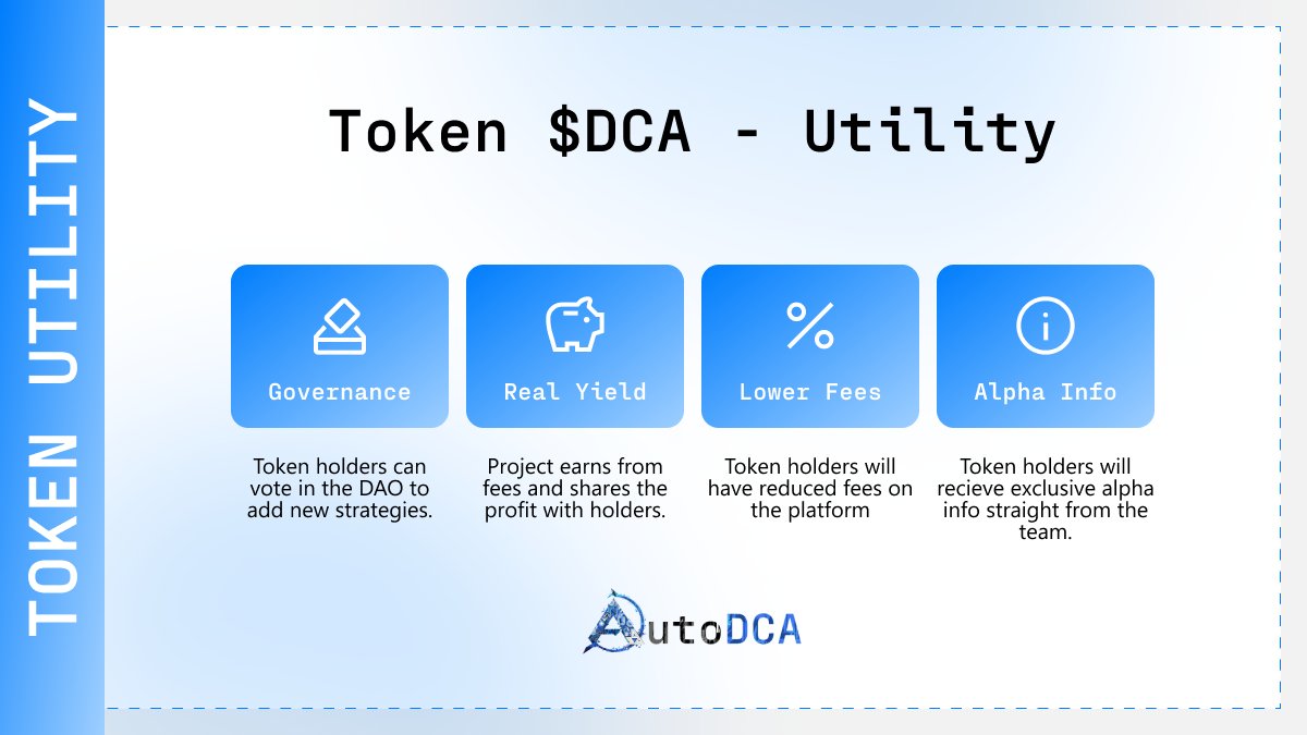 Token $DCA:

✅ GOVERNANCE
✅ REAL YIELD
✅ LOWER FEES
✅ ALPHA INFO
 
04/04 IDO on @Zyberswap platform

❤️ + RT if you are ready 🚀