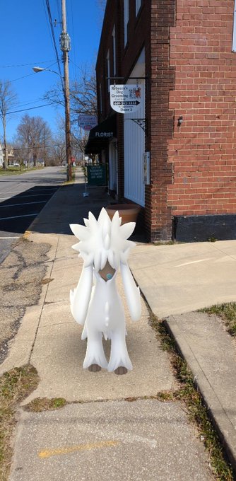 So I encountered this wild Doggo while on my #PokemonGo walk today in front of our local Dog Groomers<a href="/tag/pokemongo"class="tags">#PokemonGo</a>