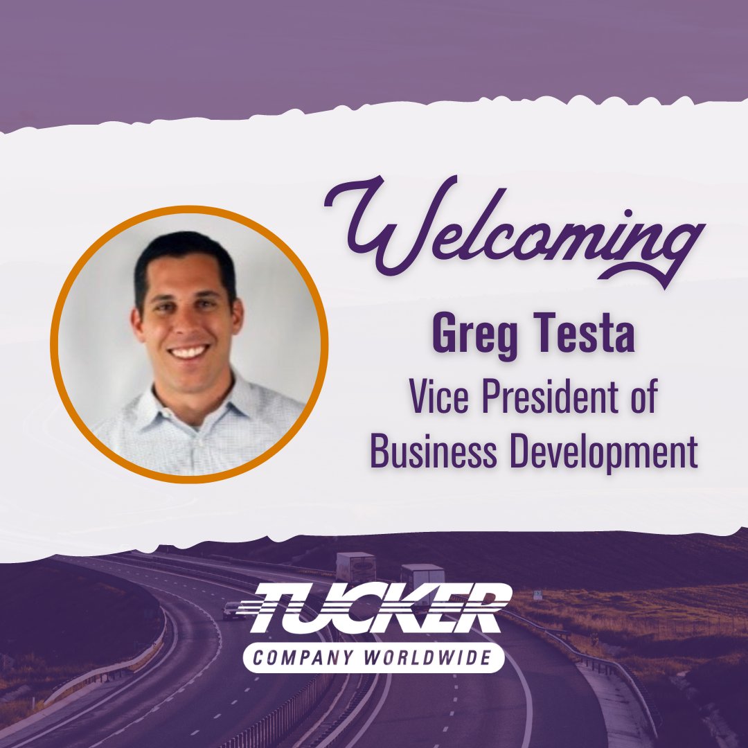 We are thrilled to have Greg Testa as Tucker's Vice President of Business Development! Greg has already made invaluable contributions to our team since his arrival in December. Read more at bit.ly/3G5QGWb #freightbroker #businessdevelopment