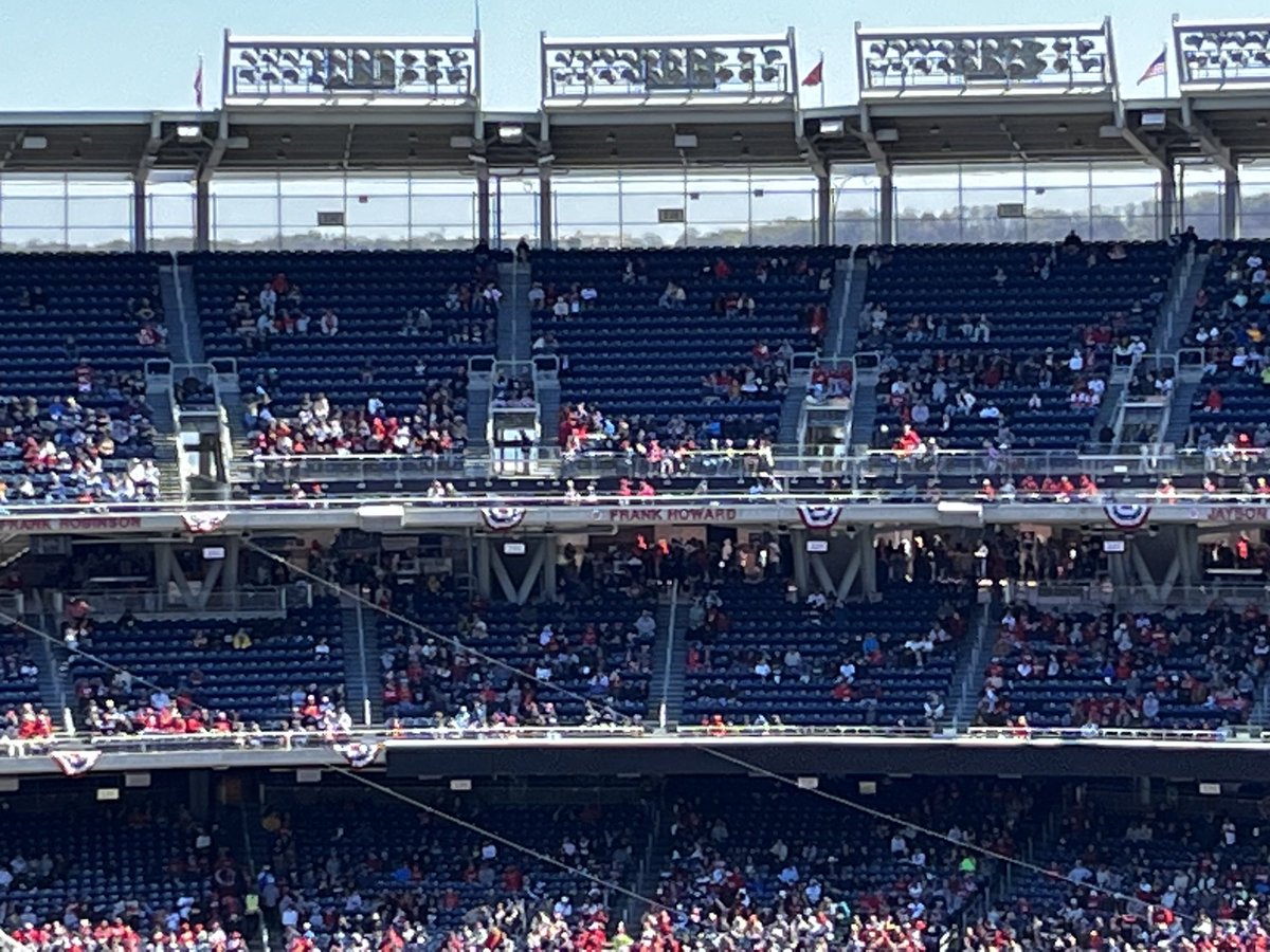 Empty seats on #openingday at #NatsPark. 😒