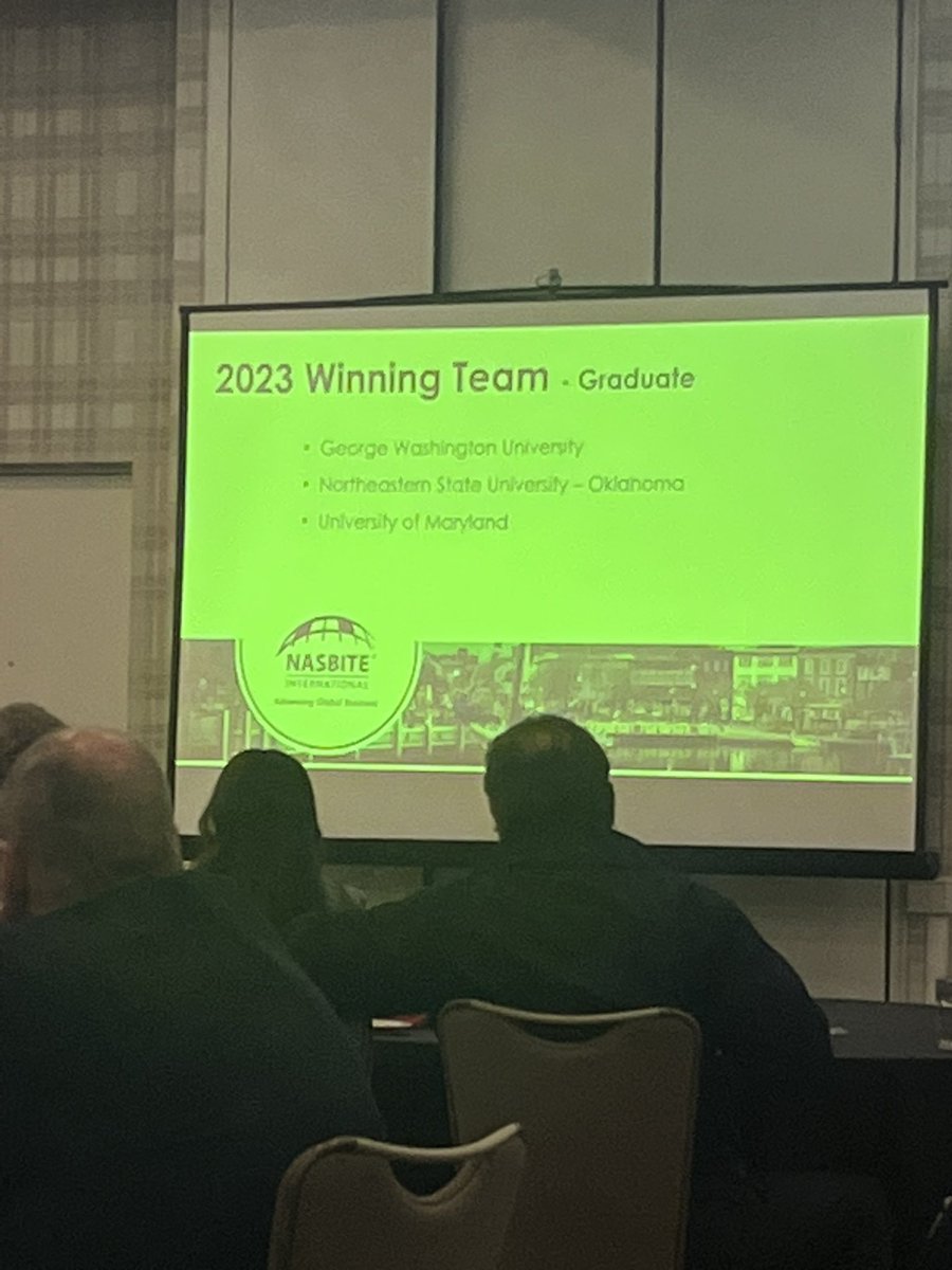 Congratulations to the <a href="/SmithSchool/">University of Maryland Smith School of Business</a> graduate team moving on to the <a href="/NASBITE_Int/">NASBITE</a> Case Competition Finals. #SmithKnowsGlobal.