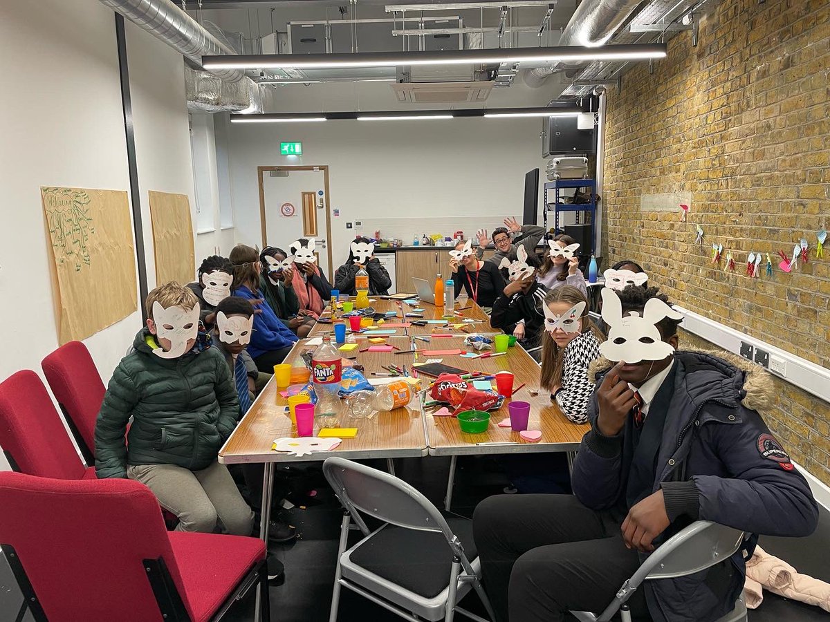 GYPC training week 5: Why are we wearing masks?! 🎭 This week we did lots of mental well-being activities and started creating our GYPC wellbeing toolkit 🔨 Thank you to @kooth_plc for visiting and telling us about their mental wellbeing service!