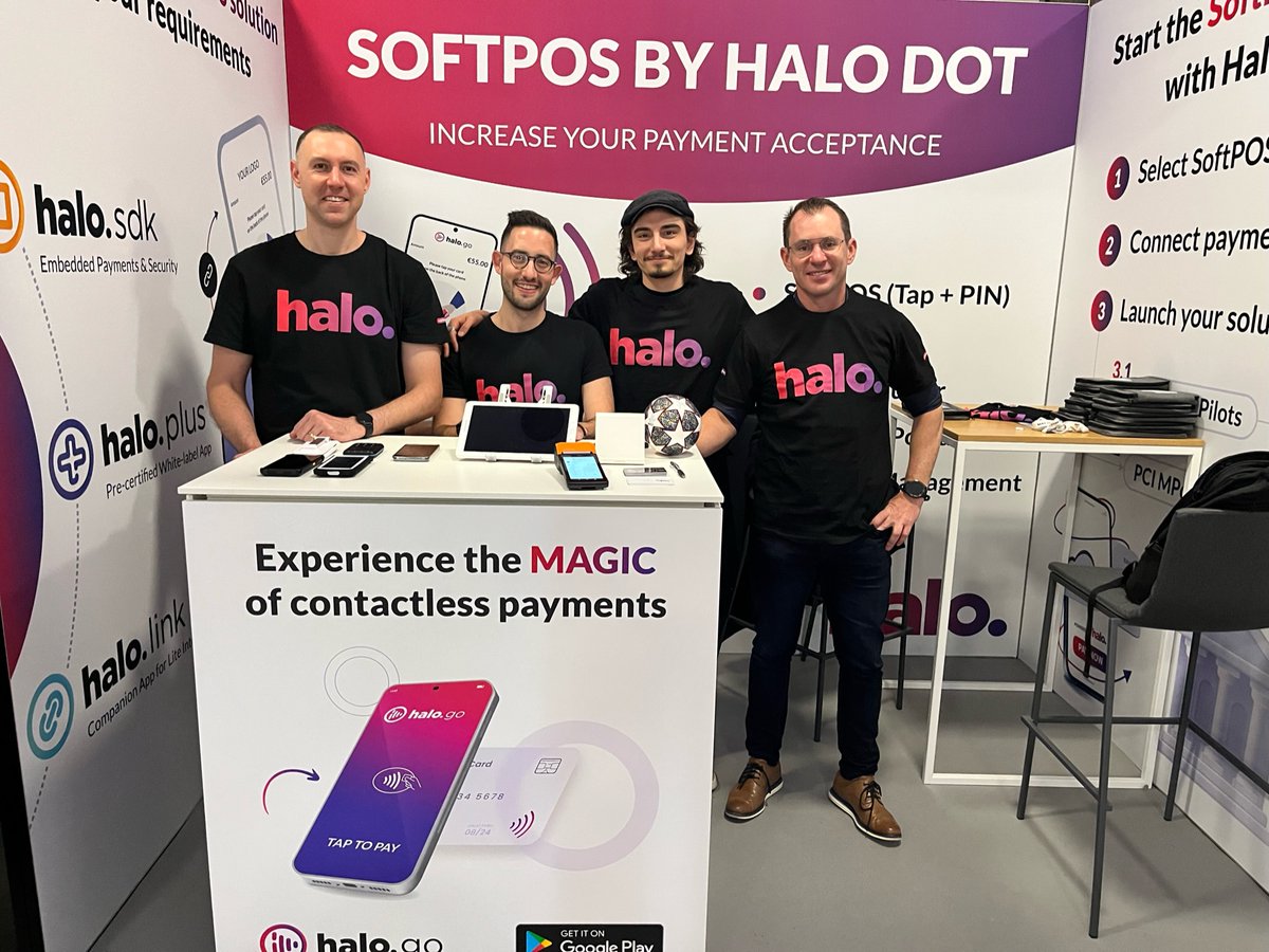 Today marks the end of another world class payments event #MPE.

It's been an exciting few days in Berlin for the Halo Dot team! 🚀 

It was amazing to meet people from the industry and talk SoftPOS and Contactless Payments! We'll see you at MPE2024! 💥

#softpos
