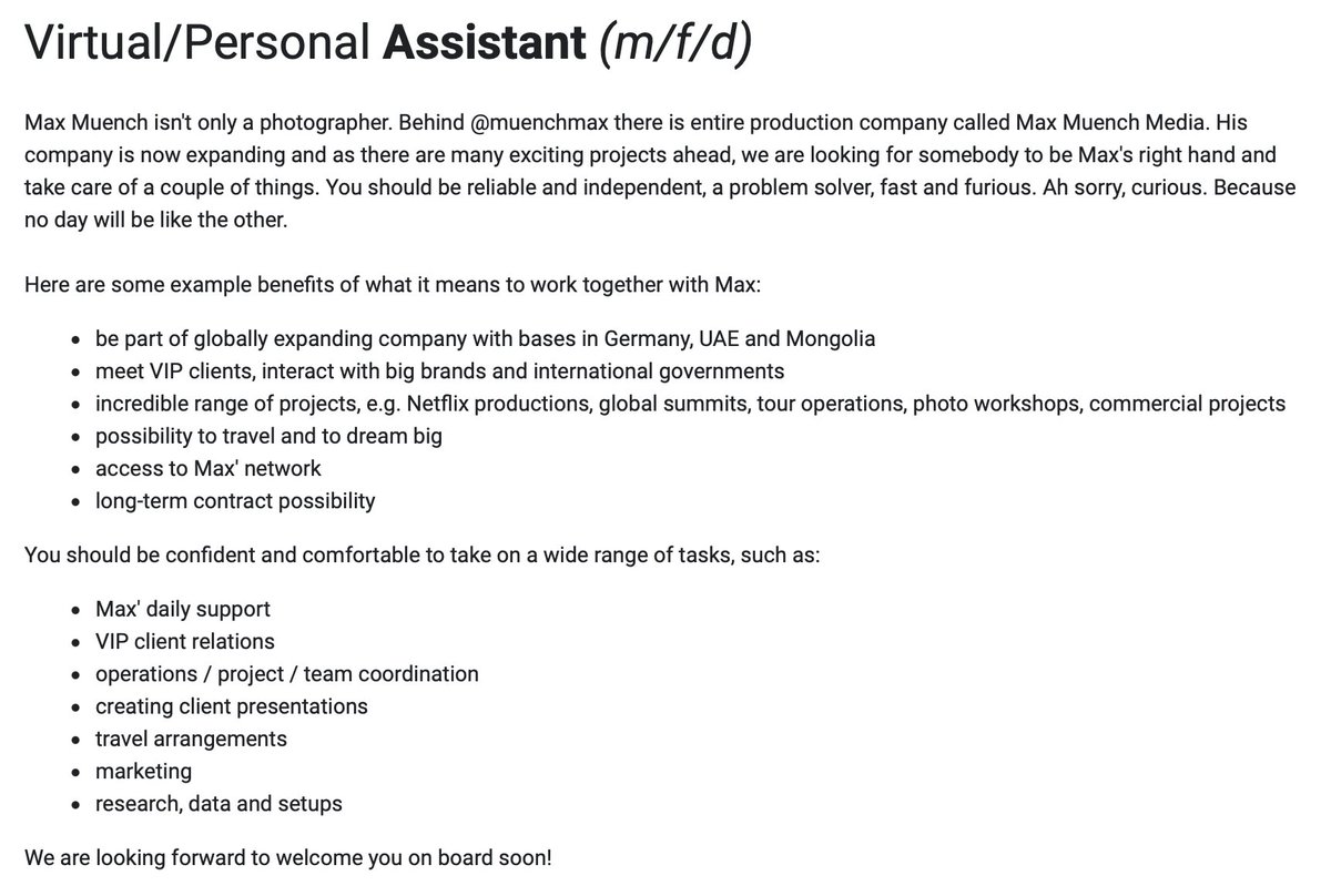 Long time no see! But to be here more often, I'll need some help. I'm #hiring! Perhaps you know someone in your bubble? forms.gle/4WJdEfKTfHAvPi…