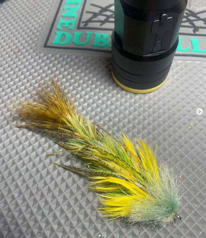 Saltwateronfly's tweet photo. Beautiful looking pattern
@swva_flytying
Swim Fly Season
#smalljawsyndicate #gamechangerfly #flytying #tielocal #streamerjunkie #smalliesonthefly #flytying #flyfishing #articulationnation #bassonthefly https://t.co/f0wgoWrQ3r