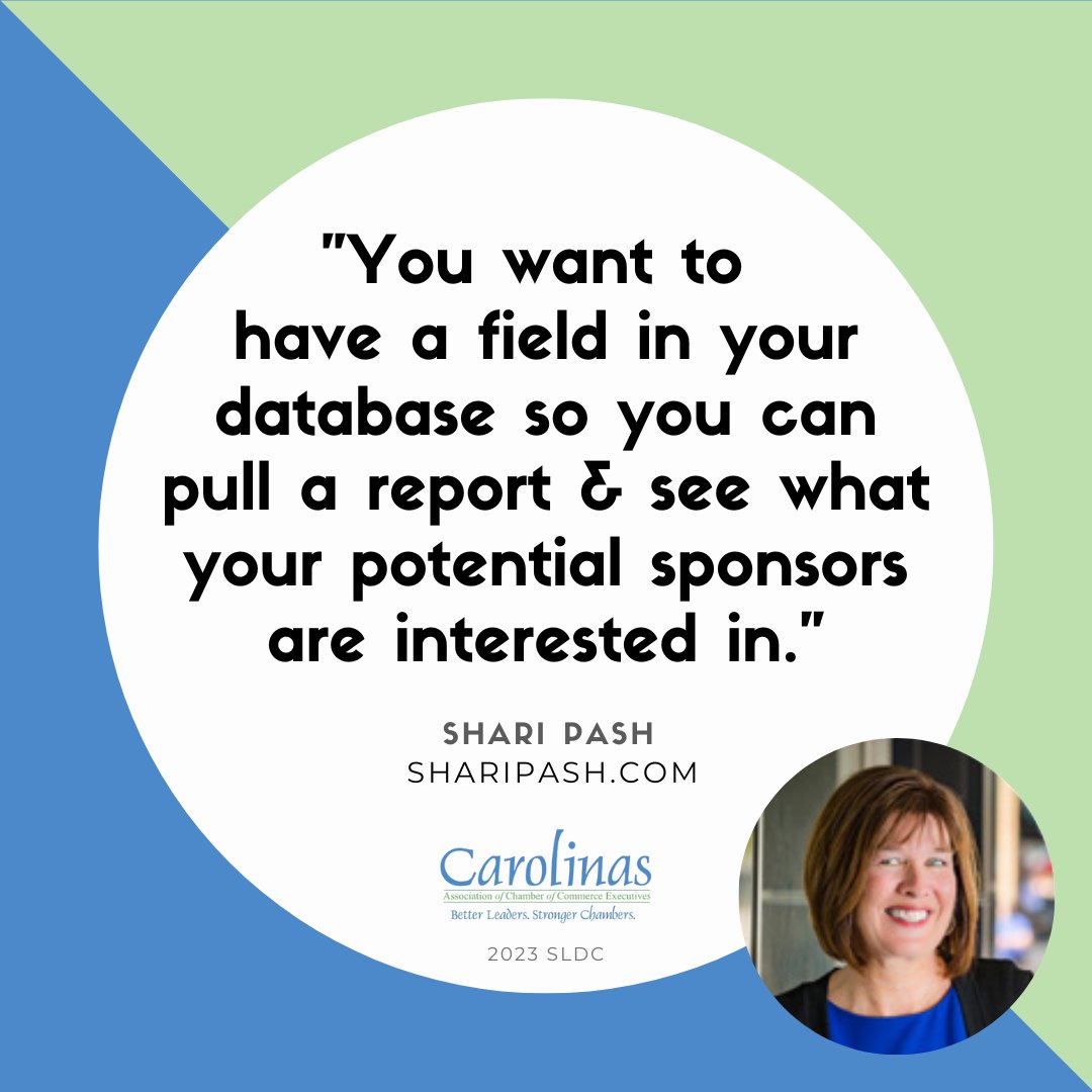 theIzzyWest's tweet photo. You want to connect your sponsors to opportunities that are related to what they actually care about. -@ShariPash522 #CACCE #ChamberOfCommerce #ChamberPros @CACCExecs https://t.co/mrSqcoBDlG