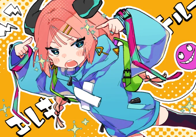 ノリで描いたイラスト エレキテル〜 #イラスト