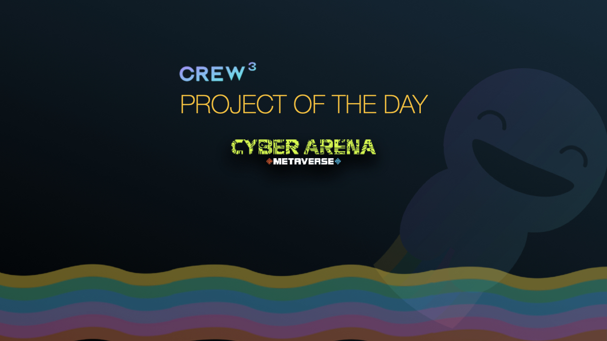 Our Project Of The Day, <a href="/CyberArena_NFT/">Cyber Arena AR/VR</a> is a new interactive battle metaverse game that allows players to embody their favourite crypto heroes or villains and fight for victory. 🏆

💫 Check out their <a href="/crew3xyz/">Kasih Sayang</a> questboard bit.ly/3ZvppUb