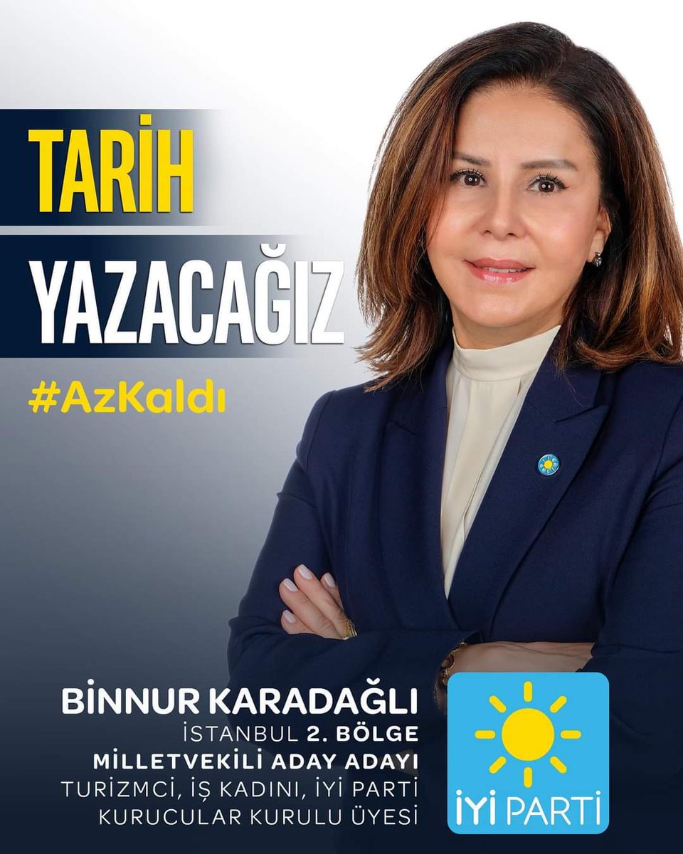 Arsiv_Affetmez's tweet photo. Pazar günü Haliç Kongre Merkezine Ön Seçim için oy vermeye gelecek olan İYİ Partinin kıymetli mensupları; 

2. Bölge Milletvekili Aday Adayımız Kıymetli Başkanım Binnur Karadağlı'ya destek vermenizi rica ederim 🇹🇷🙏 @karadaglibinnur https://t.co/AVlfz0Mnow