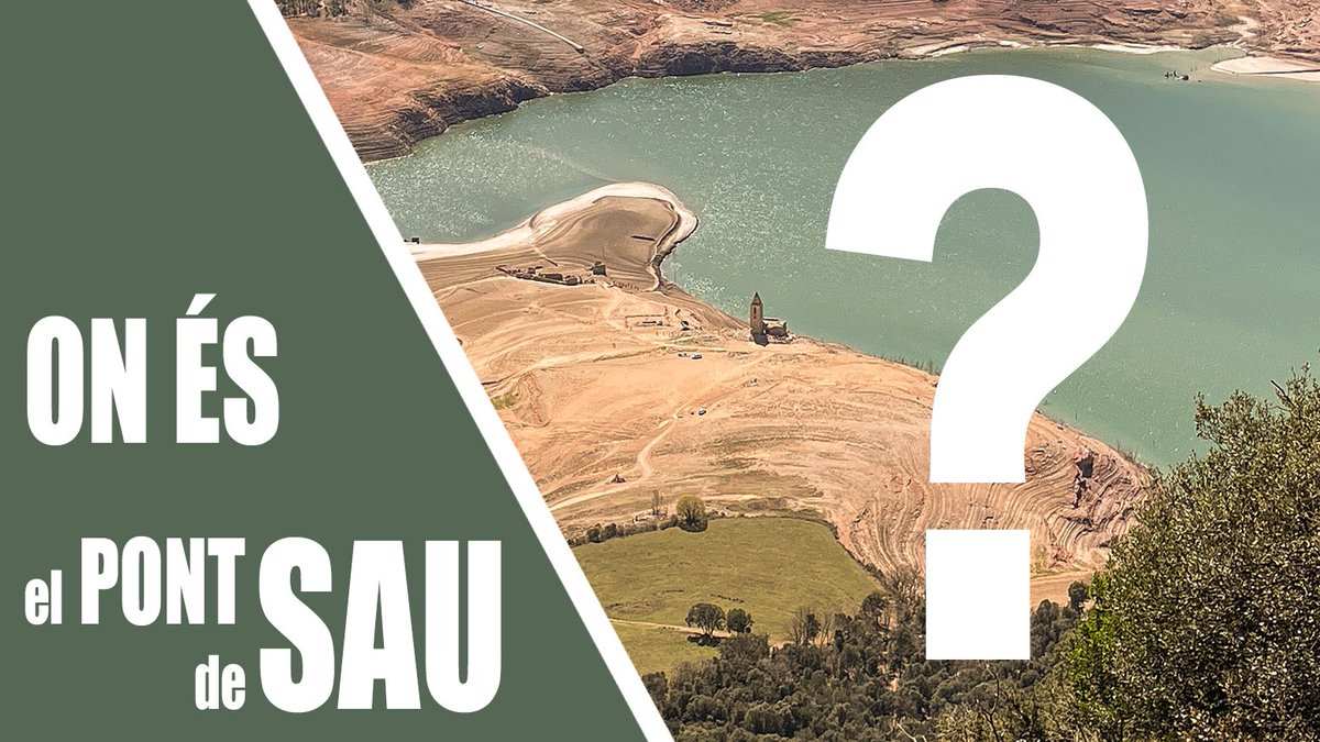 edSELVA's tweet photo. Si voleu descobrir el fons del pantà, i veure on cau el pont, podeu clicar al següent enllaç on us ho mostro: https://t.co/31gsLkcRtB @eltempsTV3 @elnacionalcat @diariARA @el9nou @naciodigital @VilaWeb @AJVilanovadeSau @meteocat @meteosona @guilleriesmeteo https://t.co/5yRNuRO4VH