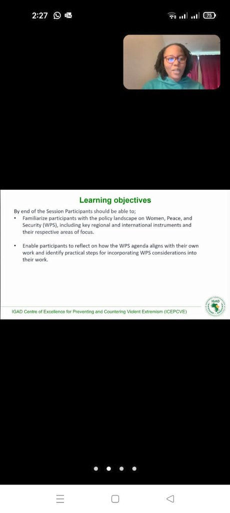 IGAD_CEPCVE's tweet photo. The @_ICEPCVE team is glad to have taken part in a virtual mock training/coaching session organized by @FBAFolke as a follow up to the pedagogical methods training on gender perspectives and WPS agenda undertaken in Sweden. Grateful for the continued support #Gender4PCVE https://t.co/IatEWpj6RY