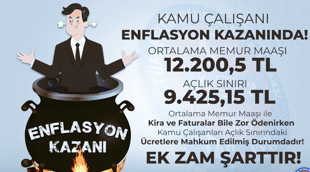 Memur GE Çİ NE Mİ YOR! 
#HerşeyeZamMemuraGam