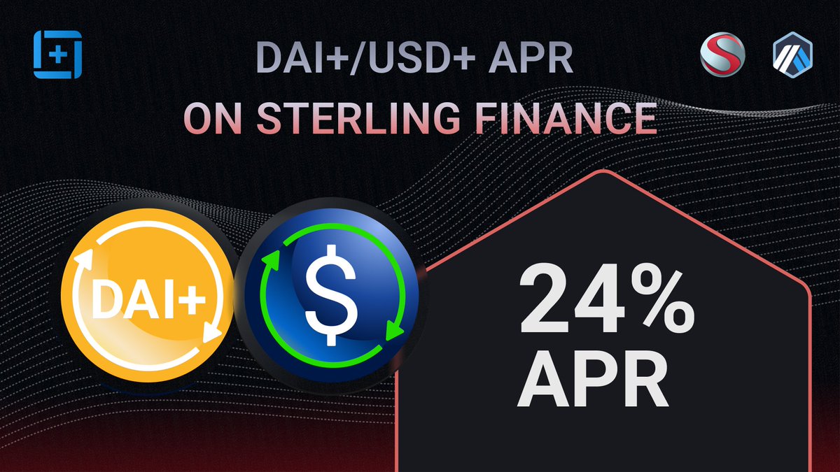 overnight_fi's tweet photo. ✨ USD+ pools have shown good results on @arbitrum , and the USD+/DAI+ pool on @Sterling_Fi is a confirmation of that 😉 - a stable yield of over 20% APR 🔥 for several consecutive weeks 💪

Join our pool to be confident in your earnings ➡️ https://t.co/OwfmCafy0W https://t.co/oOImpslIhR