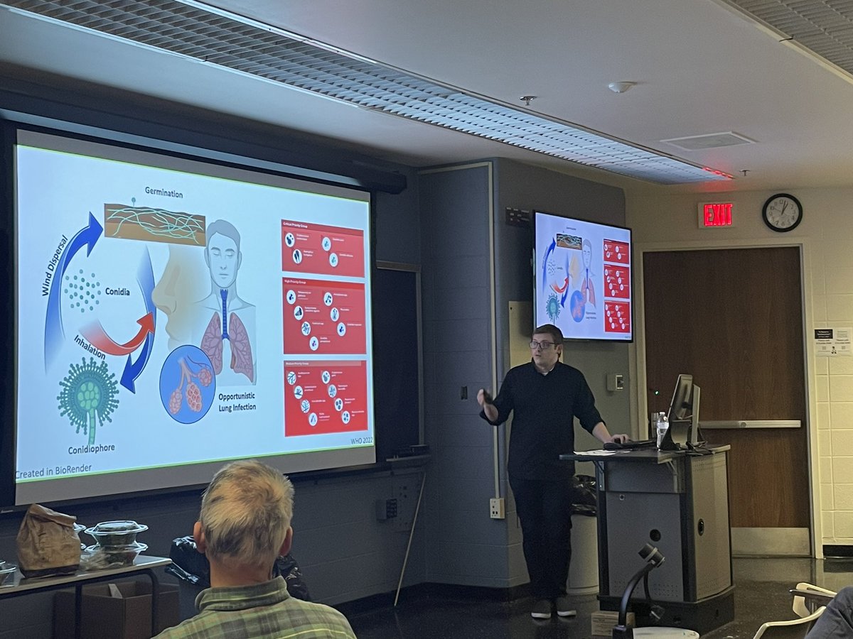 Congratulations on presenting a wonderful seminar today <a href="/elliotklowe/">Elliot Lowe</a>! #aspergillosis #fibroblast #fibrosis #IPF