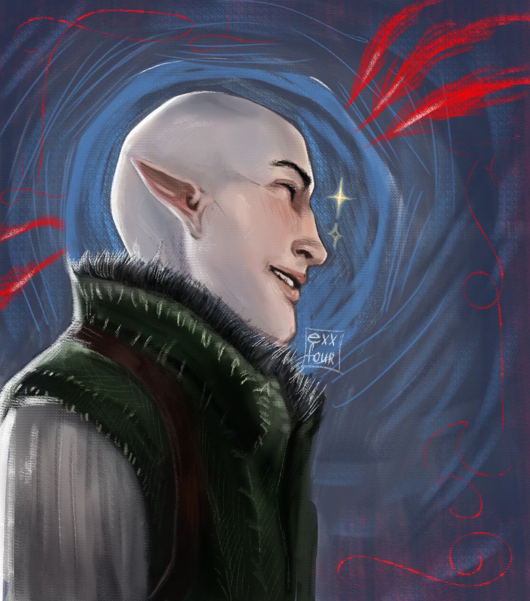 eyrin_lin's tweet photo. не дуже люблю його але його посмішку ...🛐🛐

#солас #solas #dragonage #dragonageinquisition #dai #daiart #solasart #dreadwolf https://t.co/u5jtB9X5i2