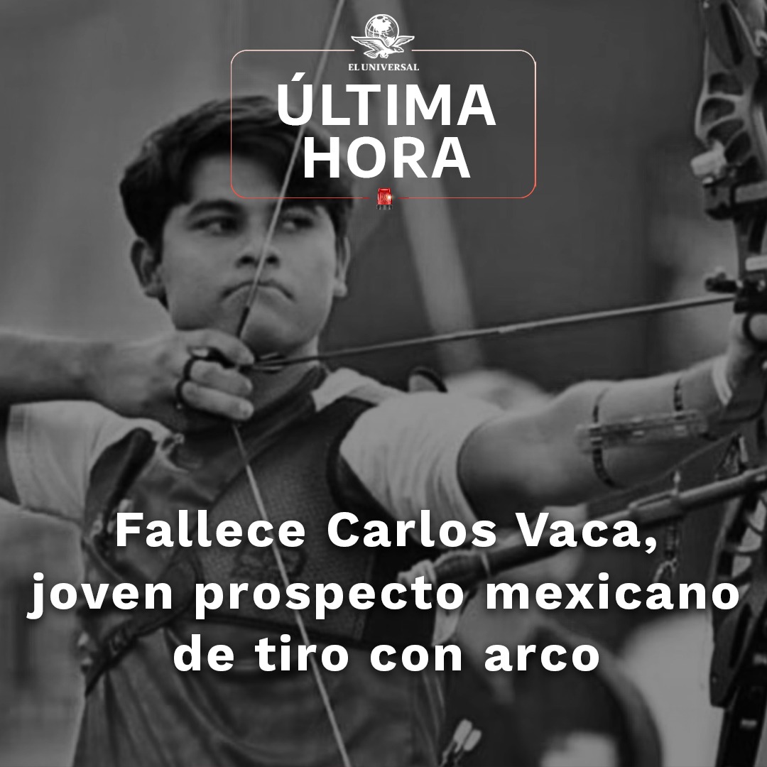 #ÚltimaHora 🚨 |  El mundo del deporte en México se encuentra de luto, muere el joven arquero Carlos Vaca, participó en los Juegos Panamericanos Jr, en Cali, Colombia