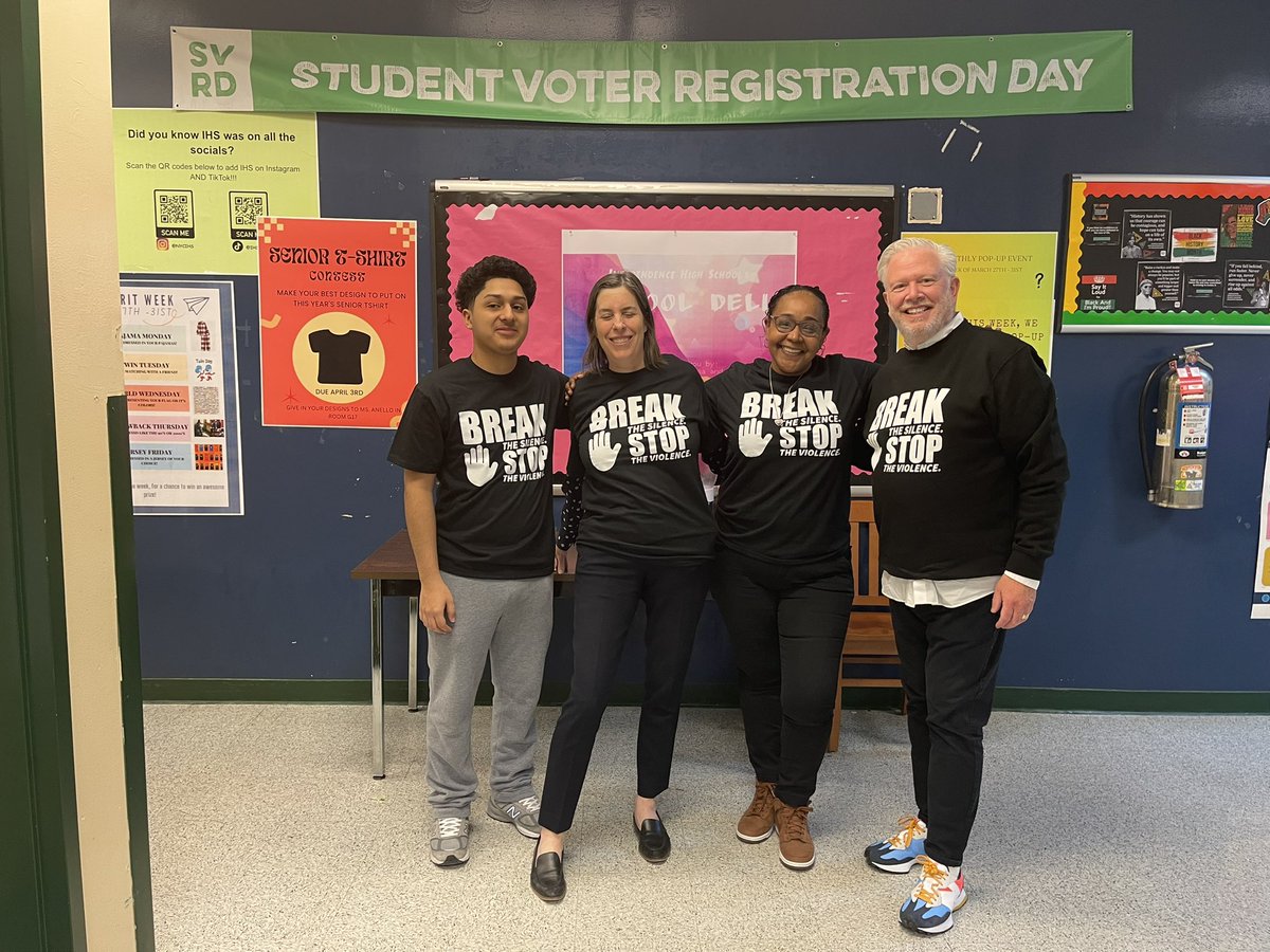 Independence HS Principal Powers and team Break the Silence and Stop the Violence