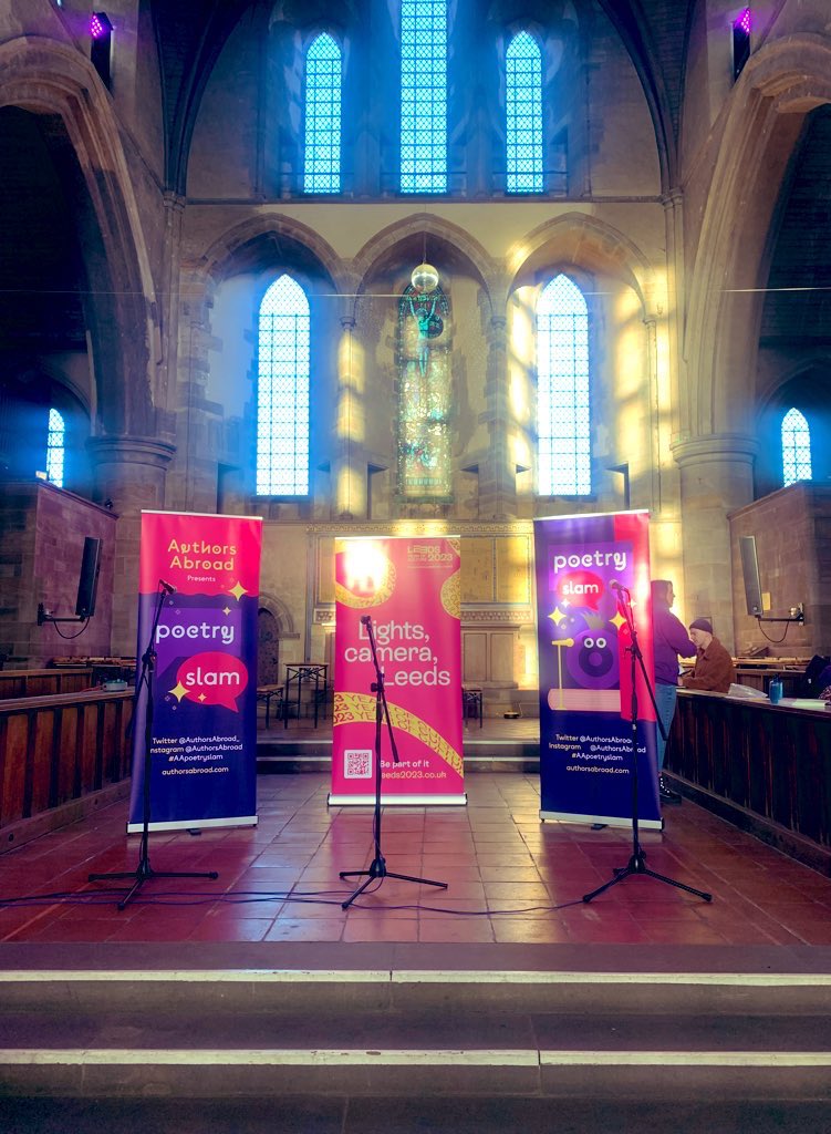 Excited for tonight’s Poetry Slam with some of our talented Year 7s! Come on Team East 💪🏽 @LeedsEastWay @LeftBankLeeds @AuthorsAbroad_ #AApoetryslam
