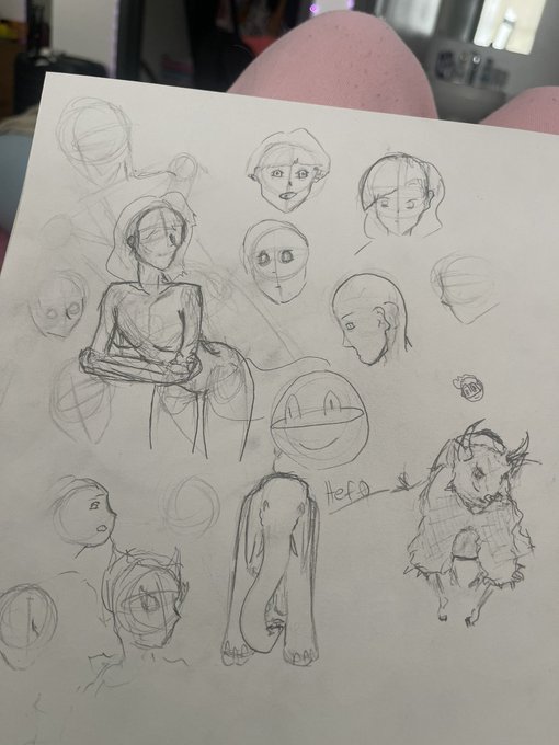 Ugh been doing speed drawing all week. Pages and pages of it trying to get the touch back. It&rsquo;s there