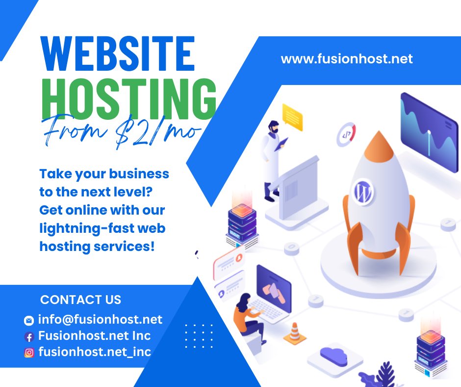 FusionhostNet's tweet image. Do not worry about taking your business online. Visit fusionhost.net and get an affordable hosting plan for your business #wordpress #webhosting #cheapdomains #seo #hosting #cloud #clouds