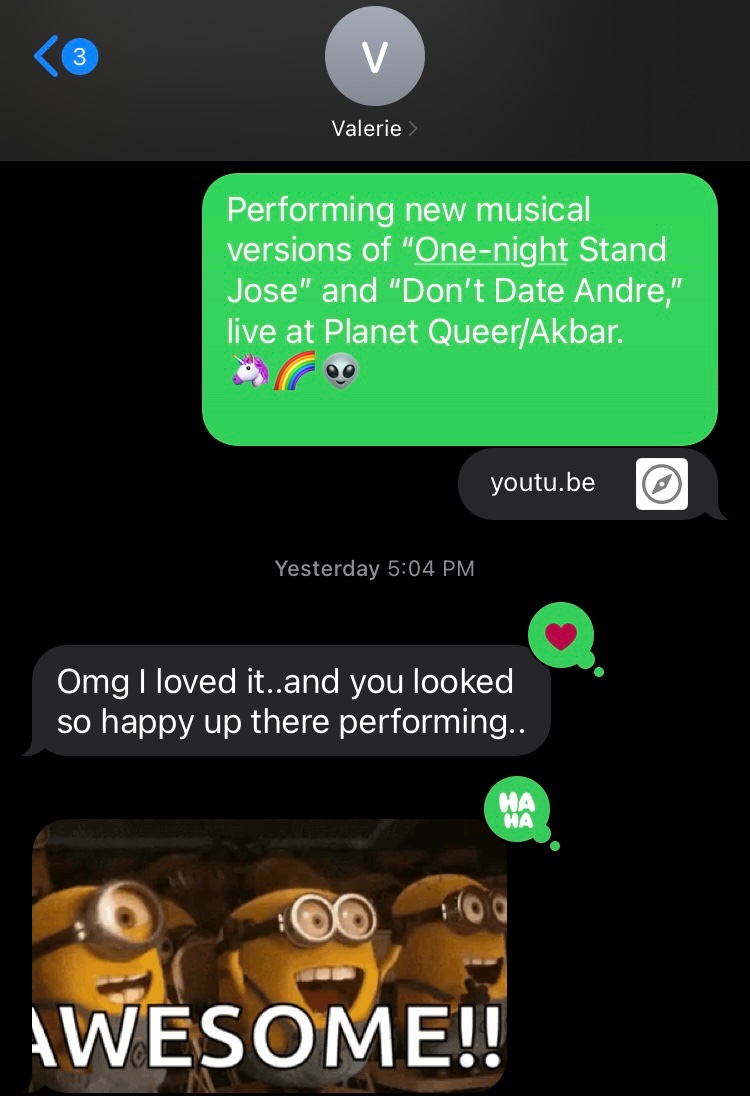 JCastroAuthor's tweet photo. Here are some wonderful raves for my new musical performance at the March #PlanetQueer showcase at #Akbar! ๐คฉ๐ฅฐ
#OneNightStandJose #DontDateAndre
Watch the show here: https://t.co/isbn44T9ud https://t.co/RBjLaKkKhF
